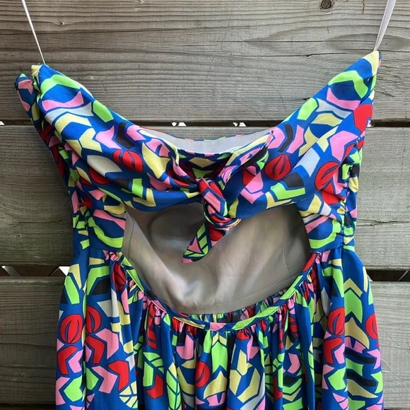 MARA HOFFMAN Aloha geometric strapless sundress, size 0 - Picture 7 of 15